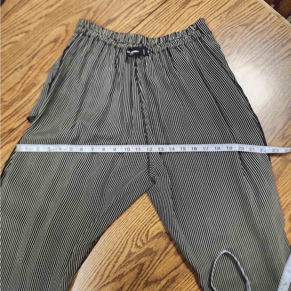 IOANNA KOURBELA basic slight ballon silhouette pants elasticized cuffs pull on S - Picture 14 of 14